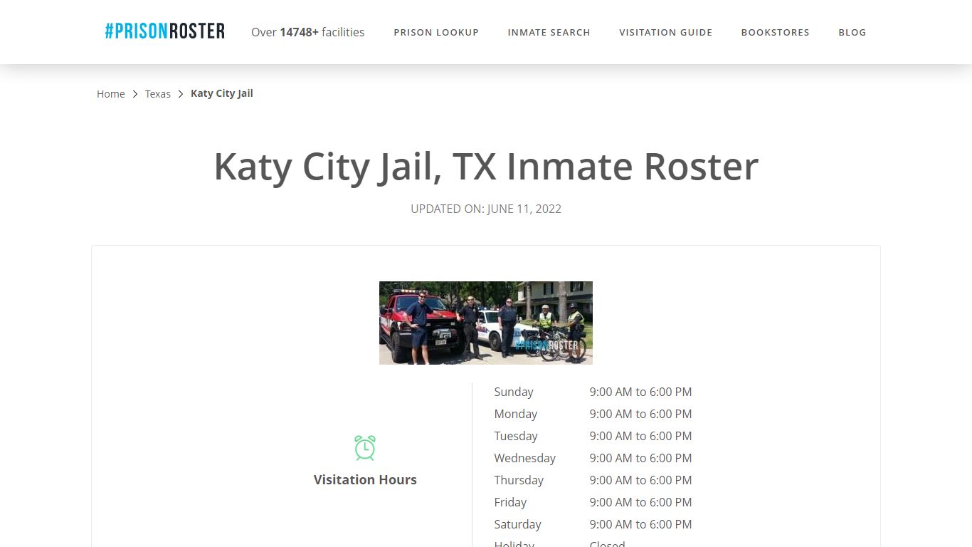 Katy City Jail, TX Inmate Roster - Prisonroster