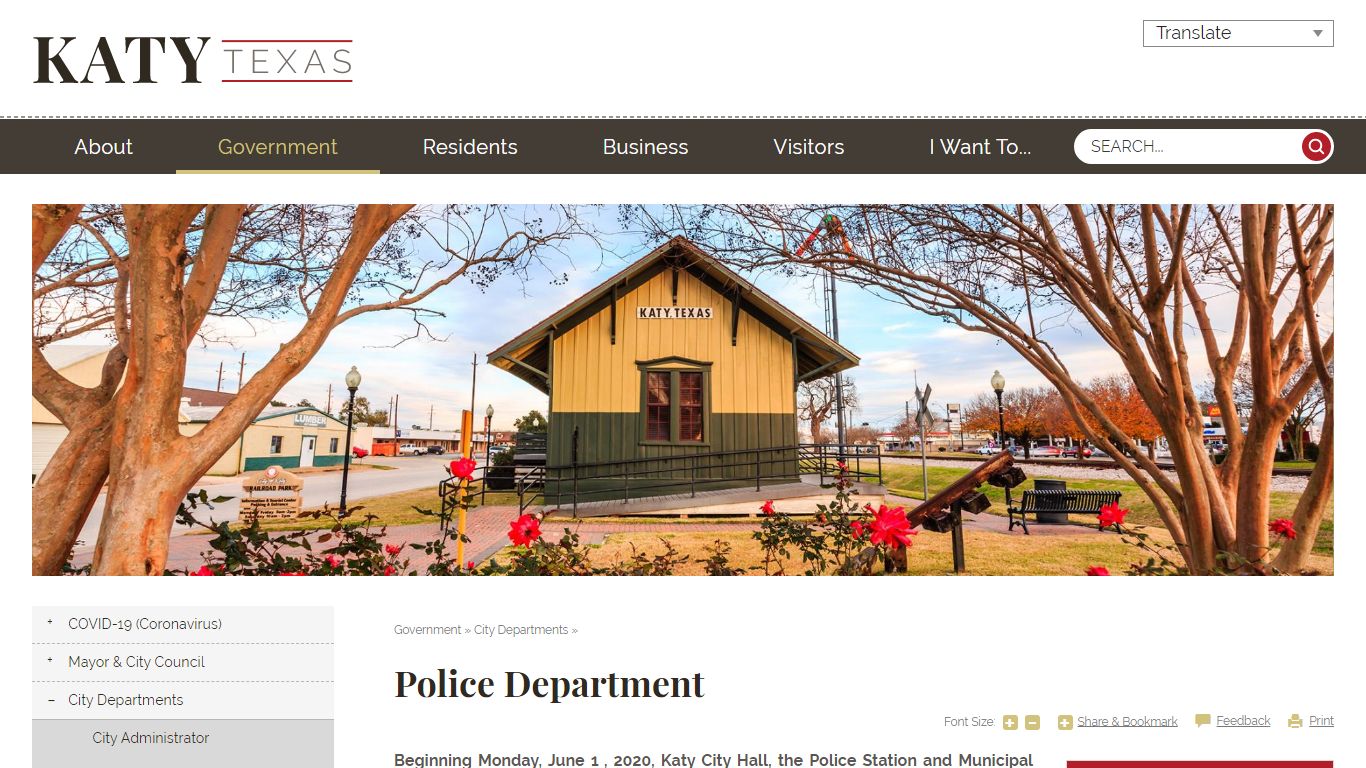 Police Department | City of Katy, TX